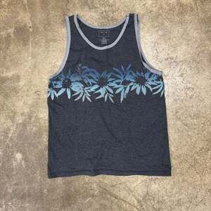 Vintage Quiksilver Y2K Grey Heather Graphic Tank Top, Men's Size Large